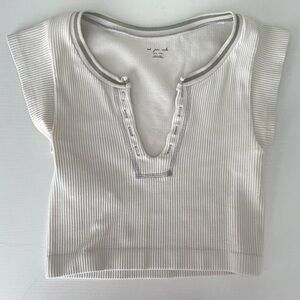 urban outfitters white “out from under go for gold seamless top” xsmall/small